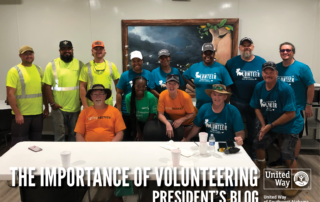 President's April Blog: The Importance of Volunteering