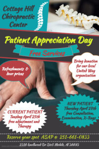 Cottage Hill Chiropractic Center Patient Appreciation Days
