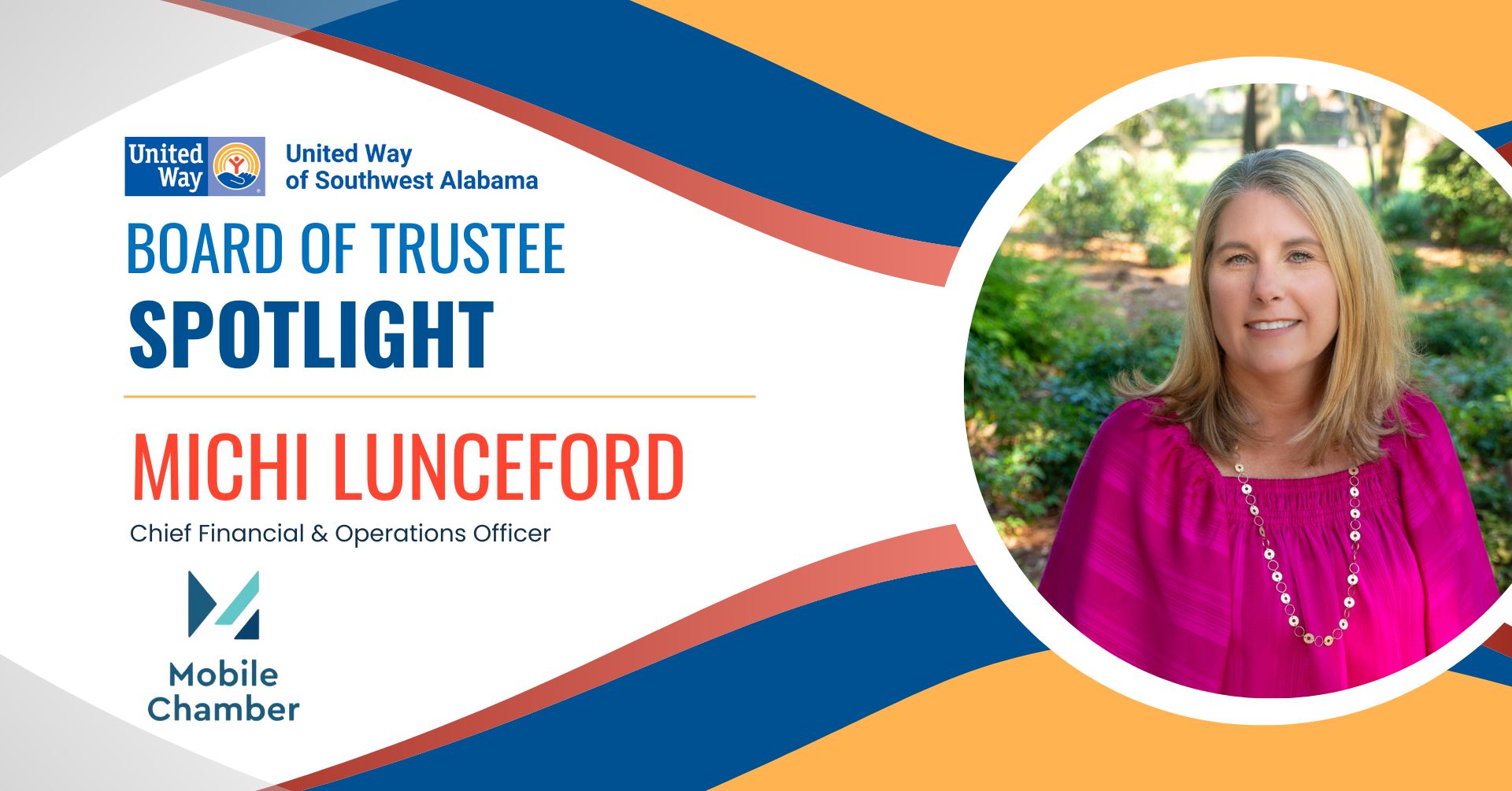 UWSWA Board of Trustee Spotlight: Michi Lunceford, Chief Financial & Operations Officer at the Mobile Chamber