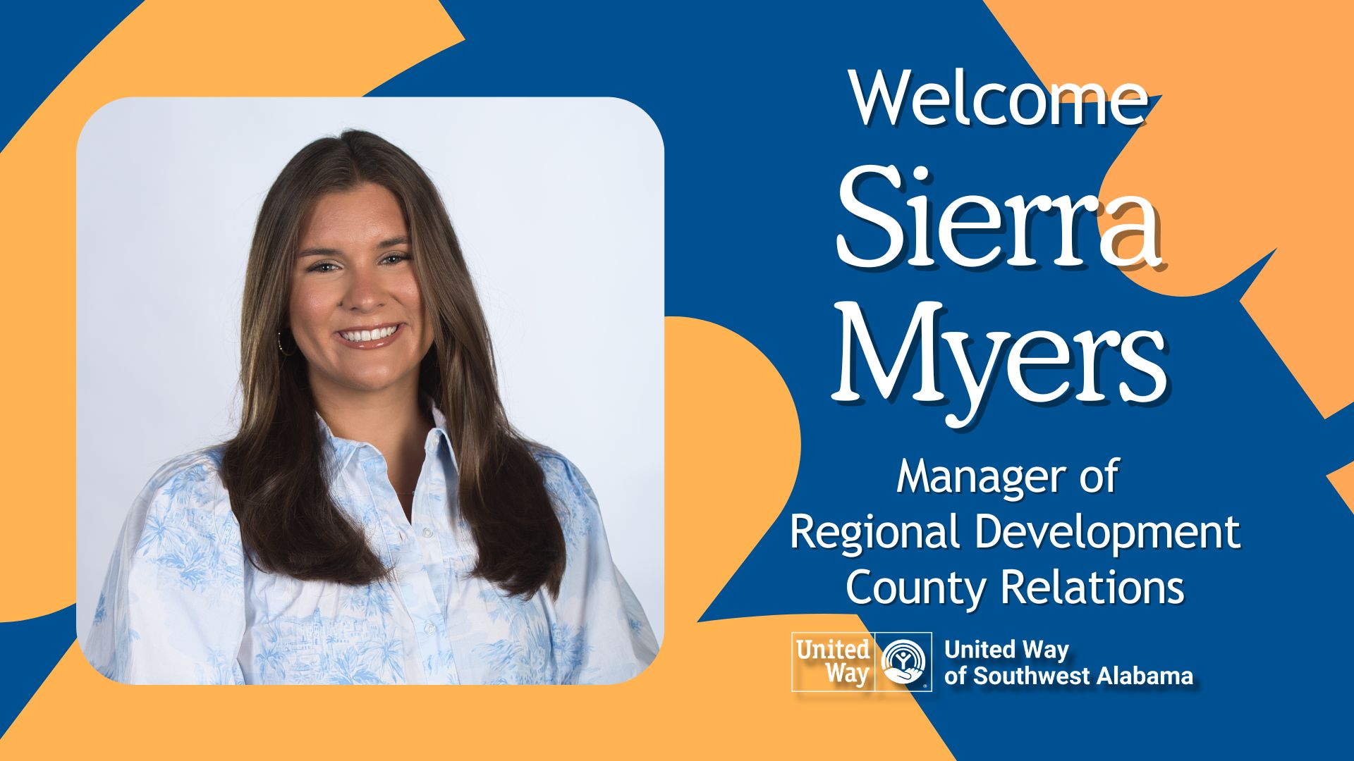 Welcome Sierra Myers, Manager of Regional Development - County Relations