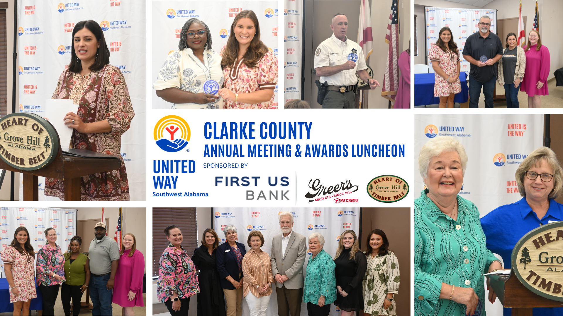 photo collage from the Clarke County Annual Meeting